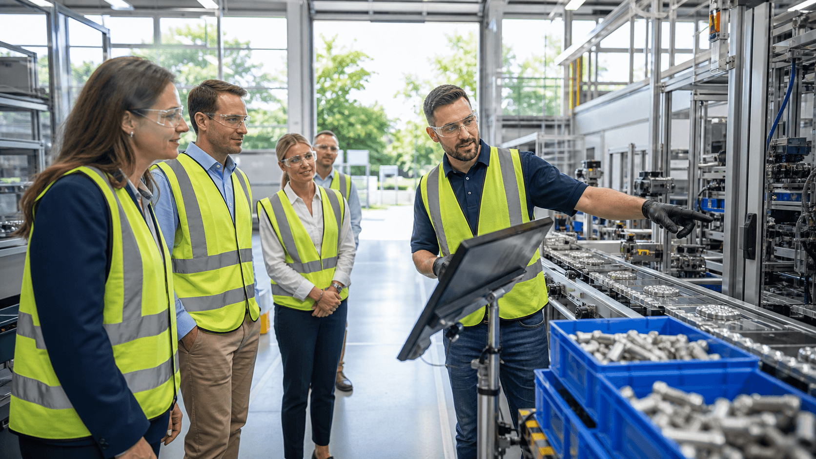 Industrial Live Operators During Spring Factory Tours